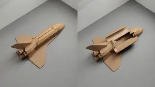 Panduan Pembuatan Pesawat ulang alik Nasa Dari Kardus Menggunakan Pola 2797 dari KRAF Studio