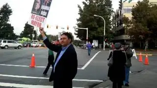G.W Bush protest Surrey