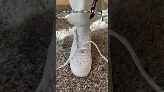 How to lace white airforce 1 (the right way)