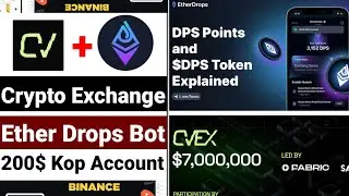 Crypto Exchange Mini App | Ether Drops Mini Bot | Like Blum Project