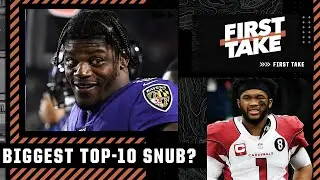 Biggest top-10 sub: Lamar Jackson or Kyler Murray? | First Take