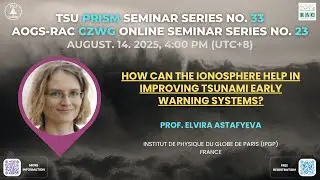 How can the ionosphere help in improving tsunami early warning systems?