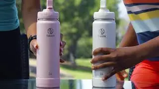 Takeya Actives Insulated Stainless Steel Water Bottle with Straw Lid