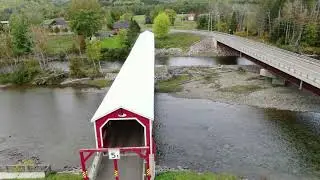 Covered Bridge Saint Edgar Gaspé Coast Quebec Canada 24 /09 /2020