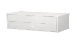 Foremost 327901 Modular Large 2 Drawer Cube Storage System White
