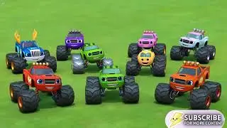 🚚 Ten Little Monster Trucks | Fun Toddler Song & Nursery Rhyme for Kids 🚚22