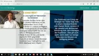MySystemX: Webinar vom 21.08.2017