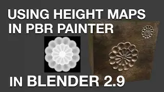 Using Height Maps in PBR Painter for Blender