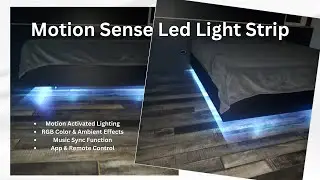 No More Dark Nights! Motion Sensor LED Strip Under Bed Lighting Review