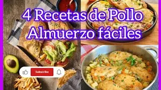 4 Recetas de Pollo#almuerzo#faciles#economicas#gastronomia#cocinaperuana#cocinando#recetasperuanas 