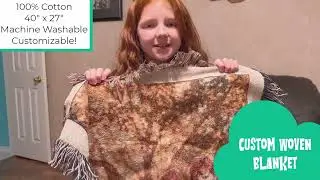 Custom Woven Blankets  - Ships in 24 Hours | CanvasChamp #valentinesdaygift