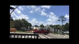 SunRail railfanning in Winter Park Sunrail Almost hit car it was a couple feet away on camera