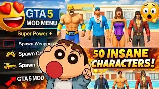 GTA 5 Mods | 50 Crazy Characters Spawned (Super Power MOD)