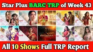 Star Plus BARC TRP Report of Week 43 : All 10 Shows Full TRP Report 