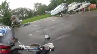 Rainy day fun ride Suzuki Djebel 200, Yamaha TTR 250 OE