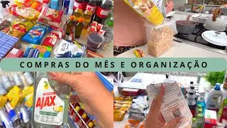 COMPRAS DO MÊS | GUARDANDO AS COMPRAS E REPONDO OS MANTIMENTOS