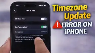 Fix the Time Zone cannot be set Manually due to device Restrictions iPhone