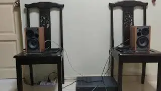 Edifier R1280T and NAD 302 Intergrated Amp