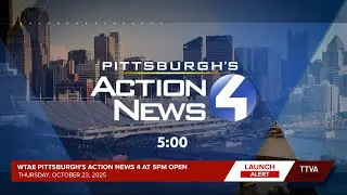 WTAE Pittsburgh's Action News 4 at 5pm Open - 10/23/2025 [Diagrid '25 Launch]