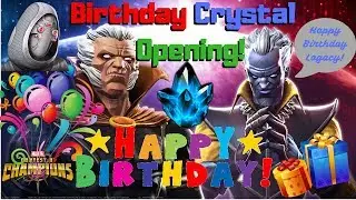WOW Huge Birthday Crystal Opening! Featured 5* Crystal! W/BG! Ghost?- Marvel Contest of Champions