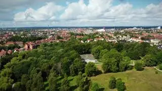 Ejby M&oslash;lle, 5000 Odense C. BoligOne dronevideo af de sk&oslash;nne omr&aring;der v. Christiansgade/Svendsgade