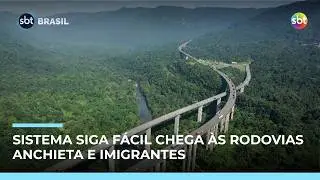 Rodovias Anchieta e Imigrantes iniciam instalação do pedágio Free Flow | #SBTBrasil