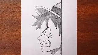 How to Draw Monkey D. Luffy | Easy Anime Drawing | Step by Step | for Beginners
