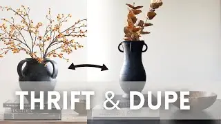 Pottery Barn Dupe | Creating a Faux Pottery Look with Baking Soda Paint | Upcycled Home Decor