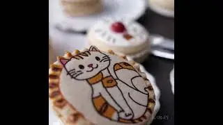 20250216 1913 Cute Cat Macaron  #cat #今週のニャンコ #catlover #今週のニャンコ #今日のにゃんこ #cute