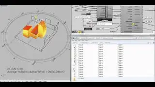 Real Time Hourly Radiation Result Visualization in Grasshopper- Annual Run