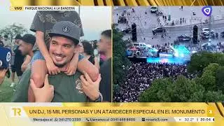 John Digweed brindó un histórico show gratuito en el Monumento a la Bandera