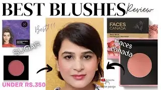 Best Blushes for everyday use for beginners under Rs.350#sugar#facescanada#makeup#blush#makeuplook