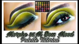 MORPHE 35M BOSS MOOD PALETTE TUTORIAL | DRAMATIC DOUBLE CUT CREASE SMOKEY EYELOOK | Purbasha Barua |