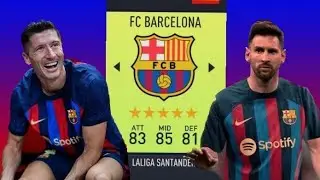 Barcelona rebuild Messi returns to camp nou one last dance👑🐐!Fifa22