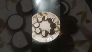 Phases of moon from Oreo biscuits by Advik 🌑🌒🌓🌙🌘🌗🌖🌕🌔