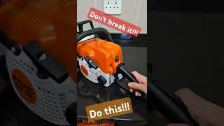 How to disengage the choke on a Stihl ms170 chainsaw 🤔 #chainsaw #michaelstoolbench #stihl #ms170