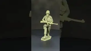 Army Men, WWII 3D Printed Soldiers by Scavenger Miniatures