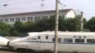中国高速鉄道の車窓から 上海→蘇州