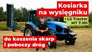 Kosiarka na wysięgniku 4FARMER AGHKC + LS Tractor MT 7.101 :: Traktor.com.pl