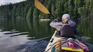 Kayaking from our Base camp on the Johnstone Strait
