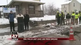 BWL pulls last lead water pipe from ground