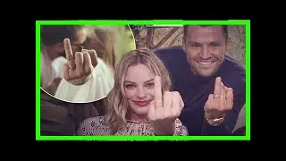 Breaking News | Margot robbie recreates her iconic wedding ring photo