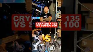 Yamaha Crypton X 135 VS Honda Supra 100 🤔#yamaha #cryptonx135 #honda #supra #moto #motorcycle