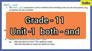 Both and grammar from Grade-11
