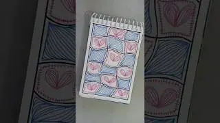 Easy doodle art tutorial ✨🎀 #art #zen #doodleart #easy