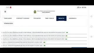 KU SDLCE BA BSC BCom Degree I II III year annual  Exam August 2023 results