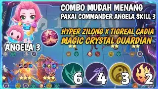 HYPER ZILONG X TIGREAL CADIA MAGIC CRYSTAL GUARDIAN ❗ NEW GAMEPLAY ANGELA SKILL 3 MAGIC CHESS MLBB