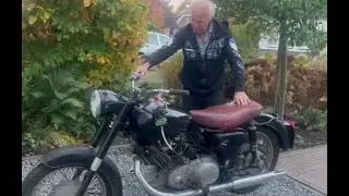 Panther 600cc ohv M100 1956 with uk registration for sale www.dutch-lion-motorbikes.com