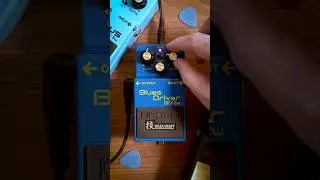 Boss Blues Driver em diferentes ganhos