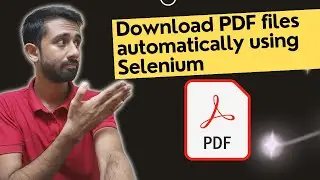 Selenium WebDriver || PDF Download without clicking on Download Button